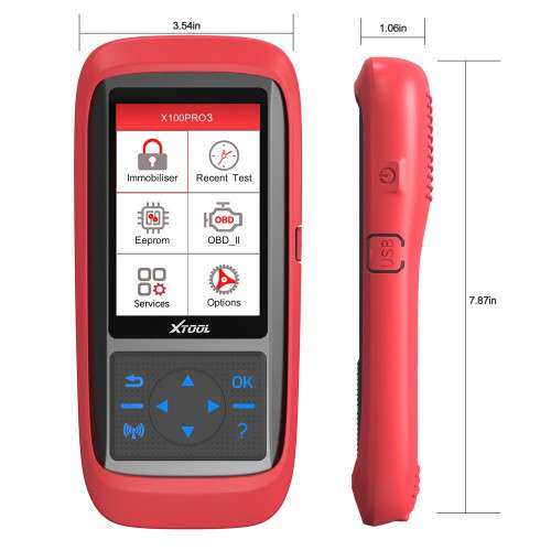 朗仁XTOOL X100 Pro3汽车钥匙编程器添加EPB、ABS、TPS 重置功能