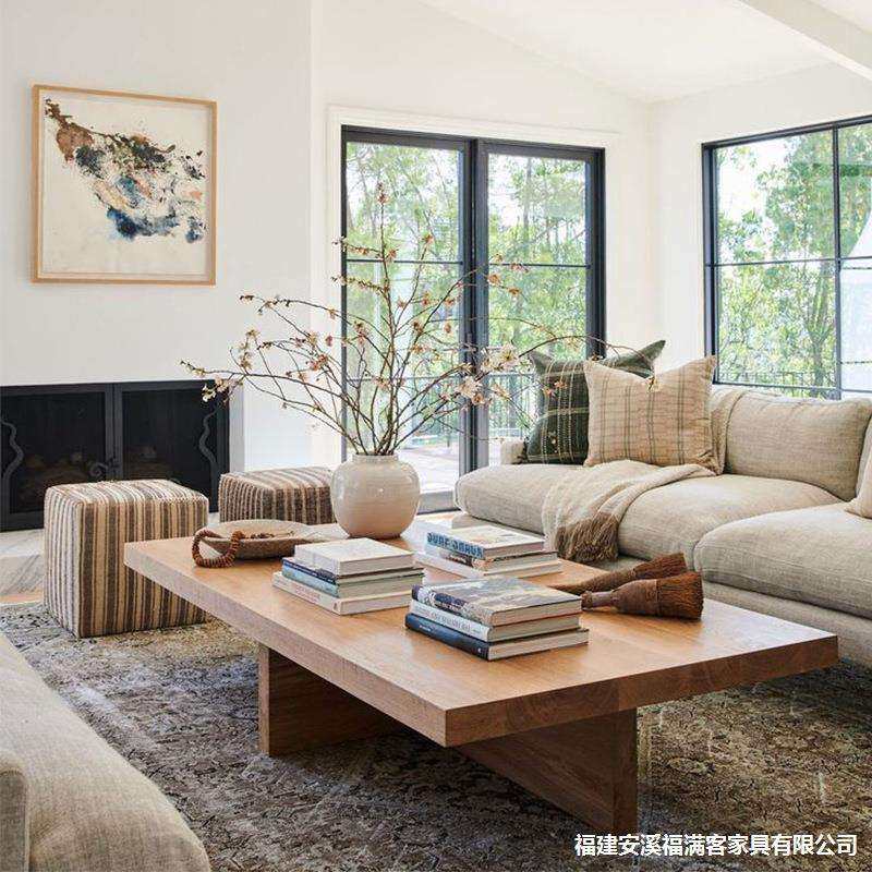 北欧简约实木矮桌子现代民宿茶桌茶台小户型客厅家用创意小茶几