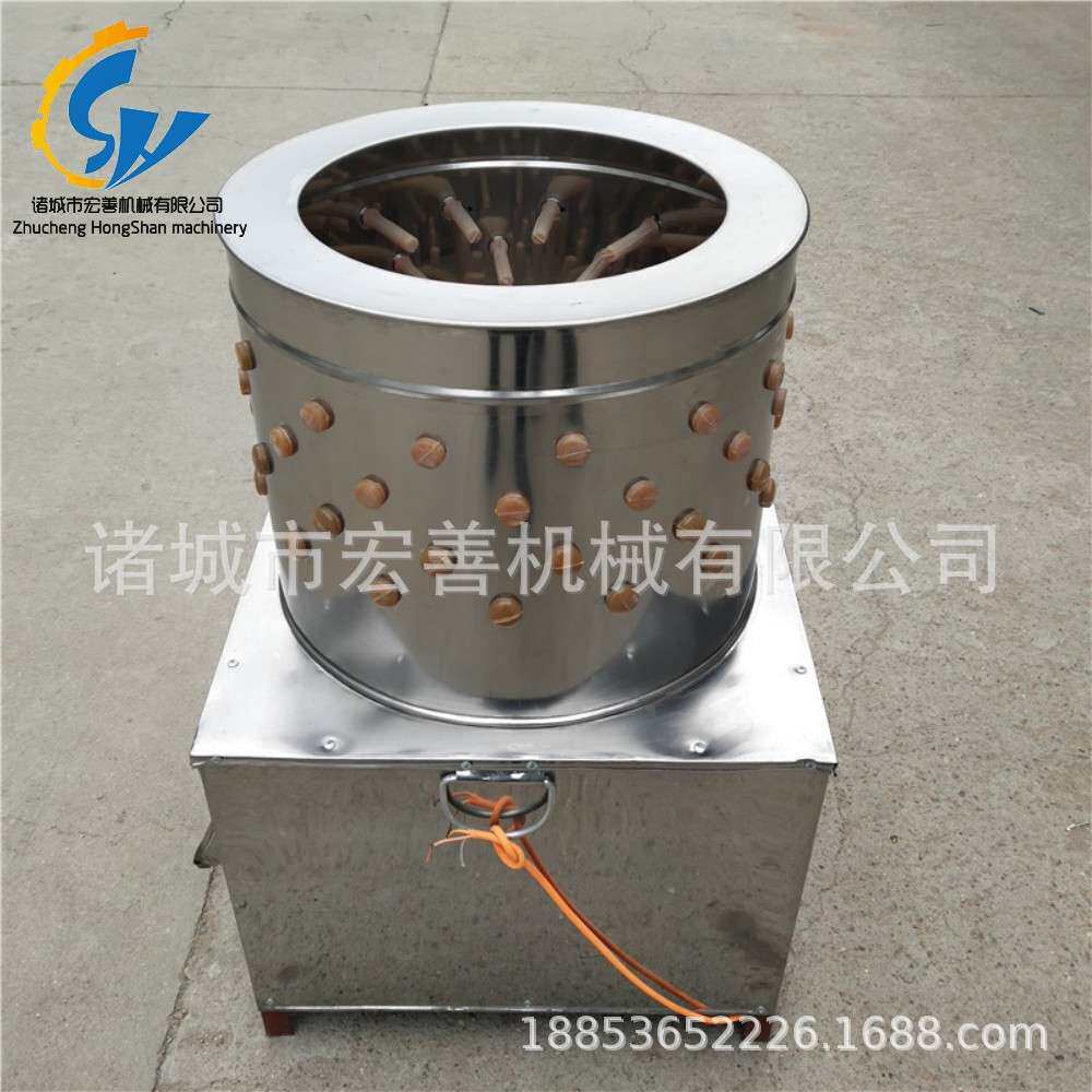 鸡鸭鹅脱毛设备 肉鸽圆筒式脱毛机 家禽拔毛机 鹌鹑脱毛屠宰机械