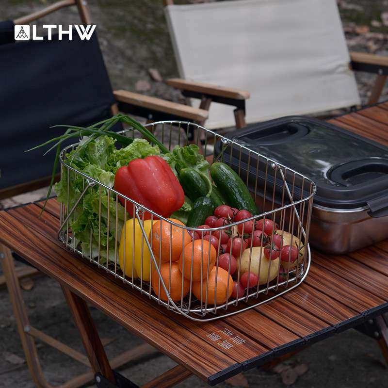 LTHW旅腾户外野炊野餐洗菜沥水筐收纳便携304不锈钢户外收纳筐,鲜花速递/花卉仿真/绿植园艺,割草机/草坪机,淘宝优惠券,粉丝福利购,淘宝优惠卷