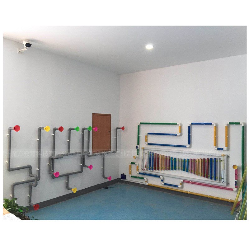 墙面两路传声筒g 幼儿园小学特色区角 精品墙面游戏 声音传播管路