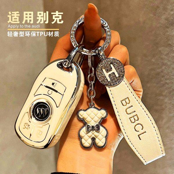 适用别克钥匙套新君威君越女壳英朗昂科旗昂科拉GL8微蓝6/7车壳扣