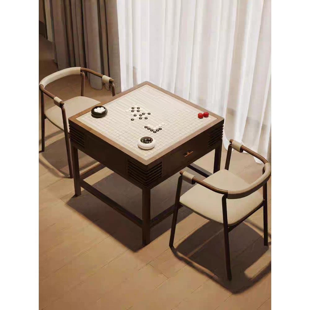 新中式实木棋桌家用客厅五子棋棋盘桌象棋桌棋室对弈桌围棋桌图片