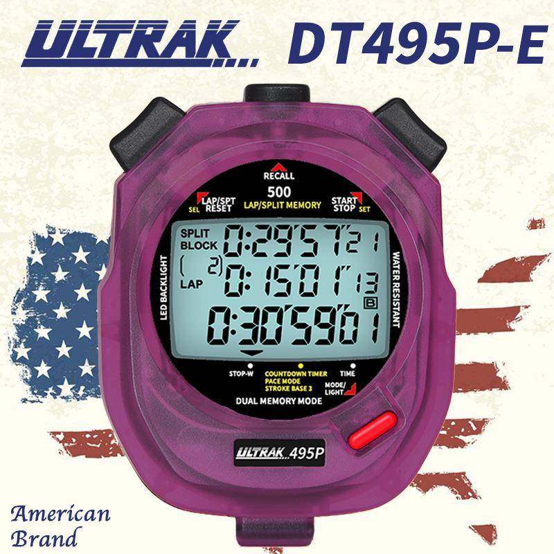 电子秒表DT495P定尔志ULTRAK奥赛克500道3排显示计时器田径训练