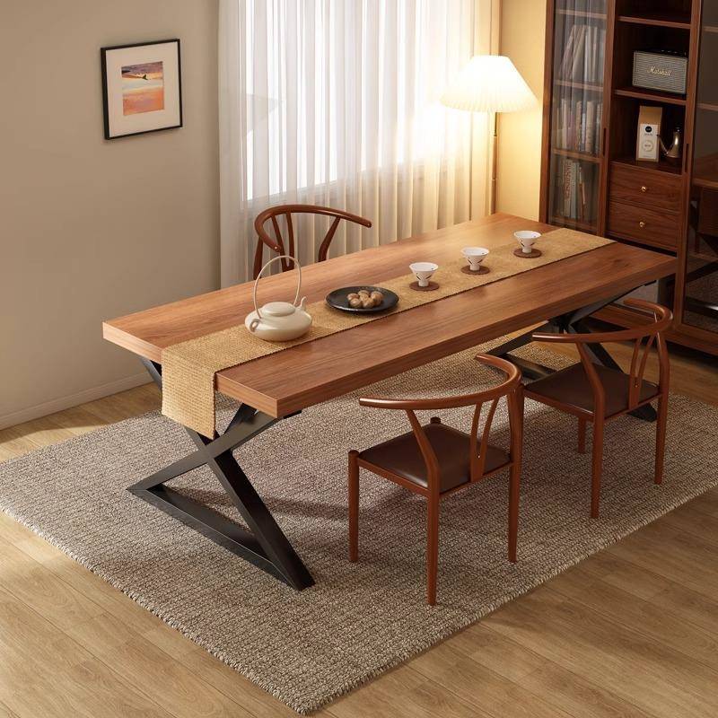 茶桌椅组合一桌五椅茶台洽谈桌现代简约阳台大板茶桌新中式泡茶桌