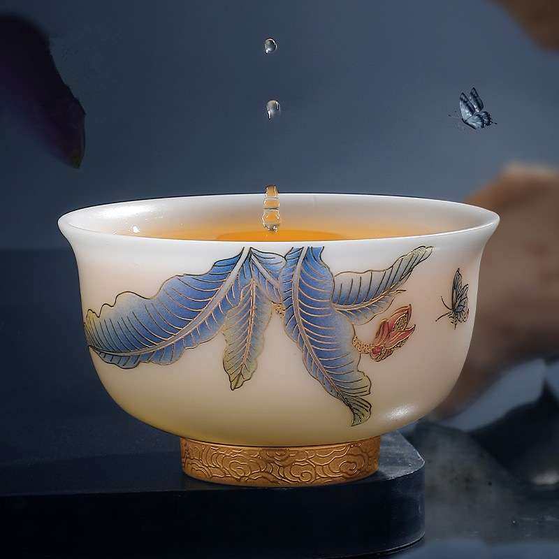 高档冰种玉瓷茶杯个人专用主人杯家用素烧陶瓷品茗杯高档茶盏,电子元器件市场,其它元器件,淘宝优惠券,粉丝福利购,淘宝优惠卷