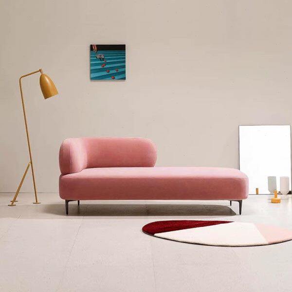 意式极简单独贵妃躺椅布艺单人沙发卧室客厅网红懒人酒店美人榻