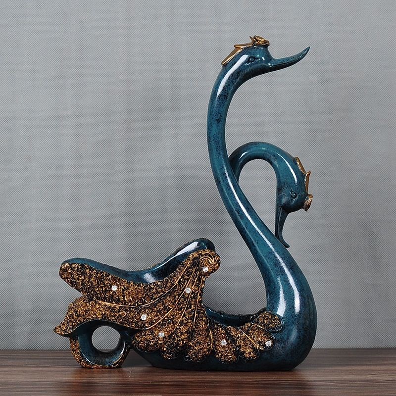 欧式天鹅红酒架i装饰摆件简约现代家居酒柜客厅葡萄酒架礼物