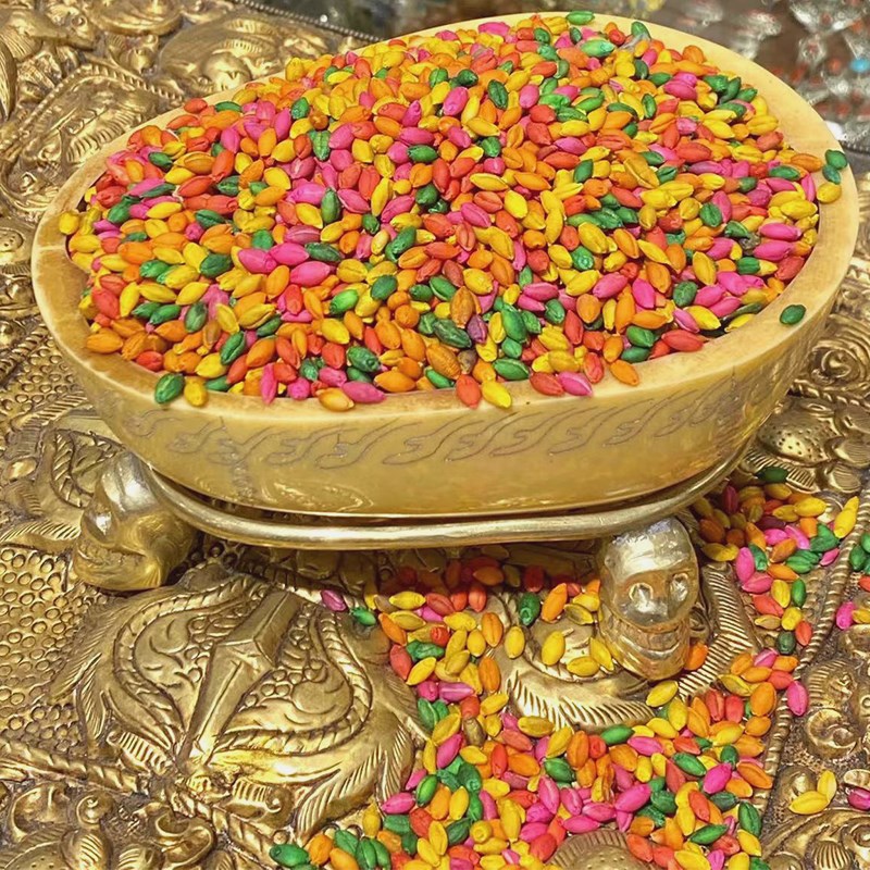 【福缘汇】高原青稞m 烟供粉专用 每包约1斤重 供曼扎五彩青稞包