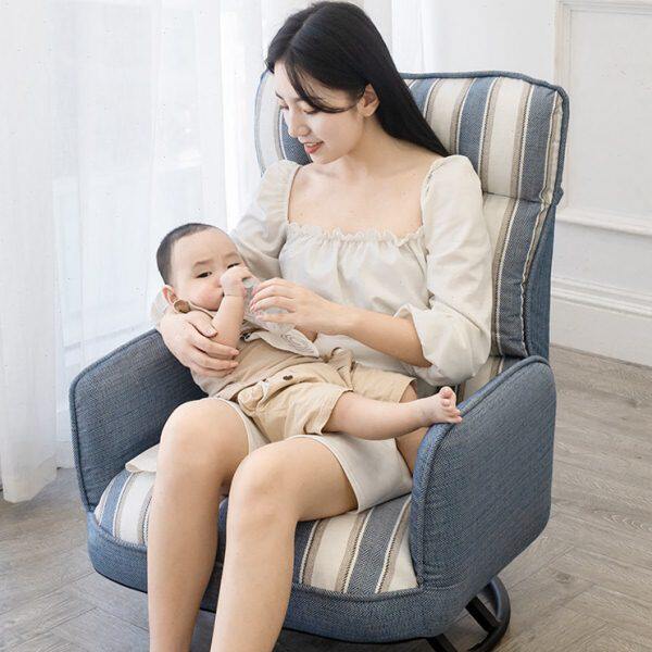 单人沙发喂奶椅子哺乳椅孕妇床上靠背椅懒人椅折叠迷你小沙发可爱