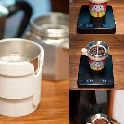 碗粉乐底座小支架粉粉 接碗摩卡壶 水管比布蒂粉