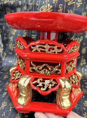 道冠果盘家贡实木果盘家用会法盘实木高档唐贴供坛果盘式道实木金