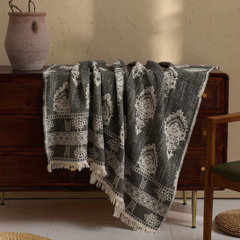 家用床尾装饰毯沙发搭巾酒店民宿流苏床尾巾样板房间床旗高端轻奢,鲜花速递/花卉仿真/绿植园艺,割草机/草坪机,淘宝优惠券,粉丝福利购,淘宝优惠卷