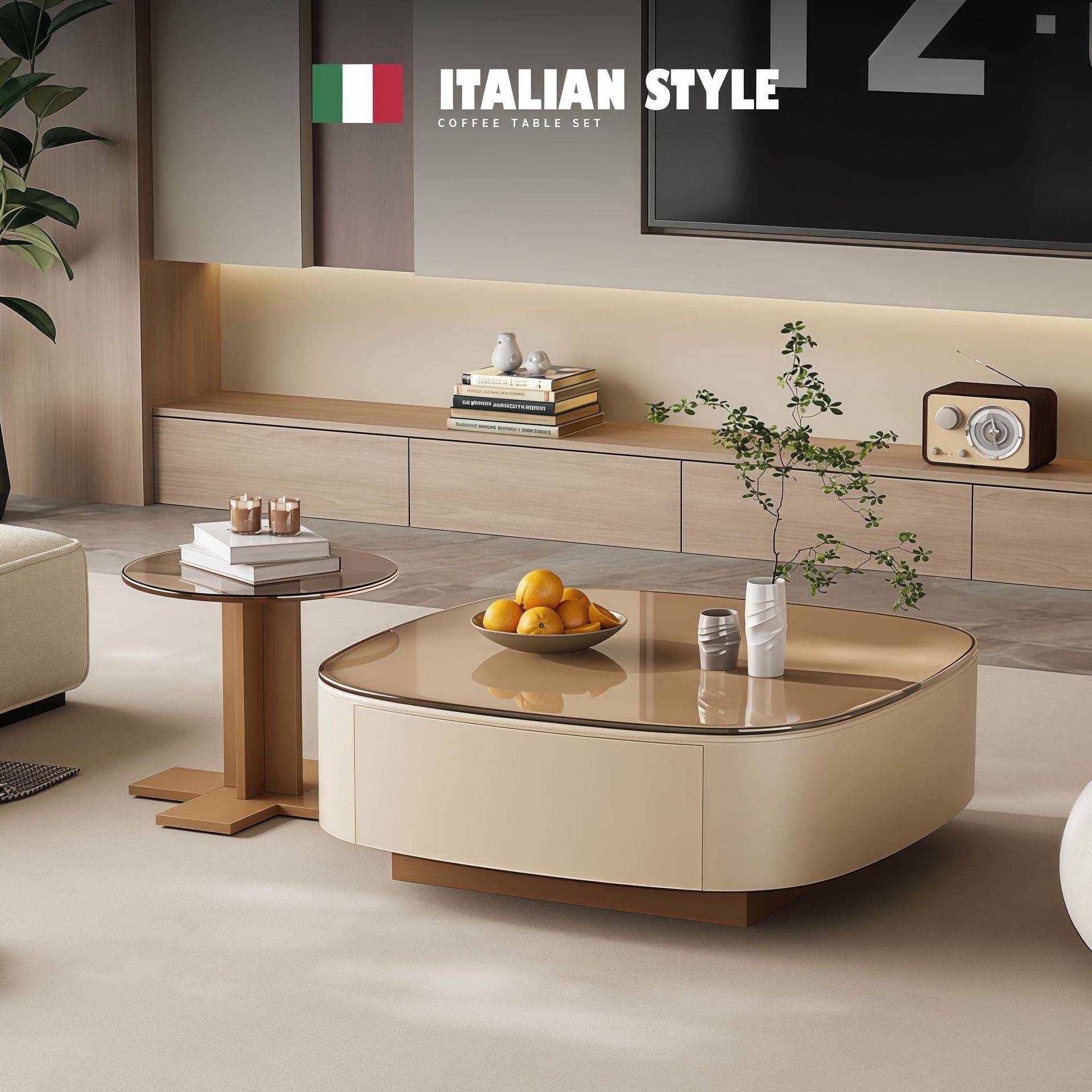 方形实木茶几客厅家用小户型轻奢现代茶桌简约创意钢化玻璃岩板桌