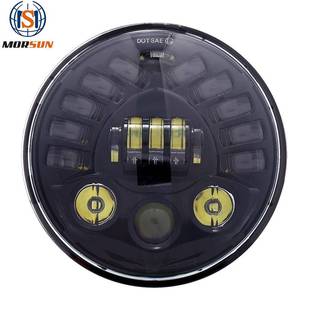 70W重力感应远近光功能 哈雷改装 适用哈雷7寸前大灯 led前照灯