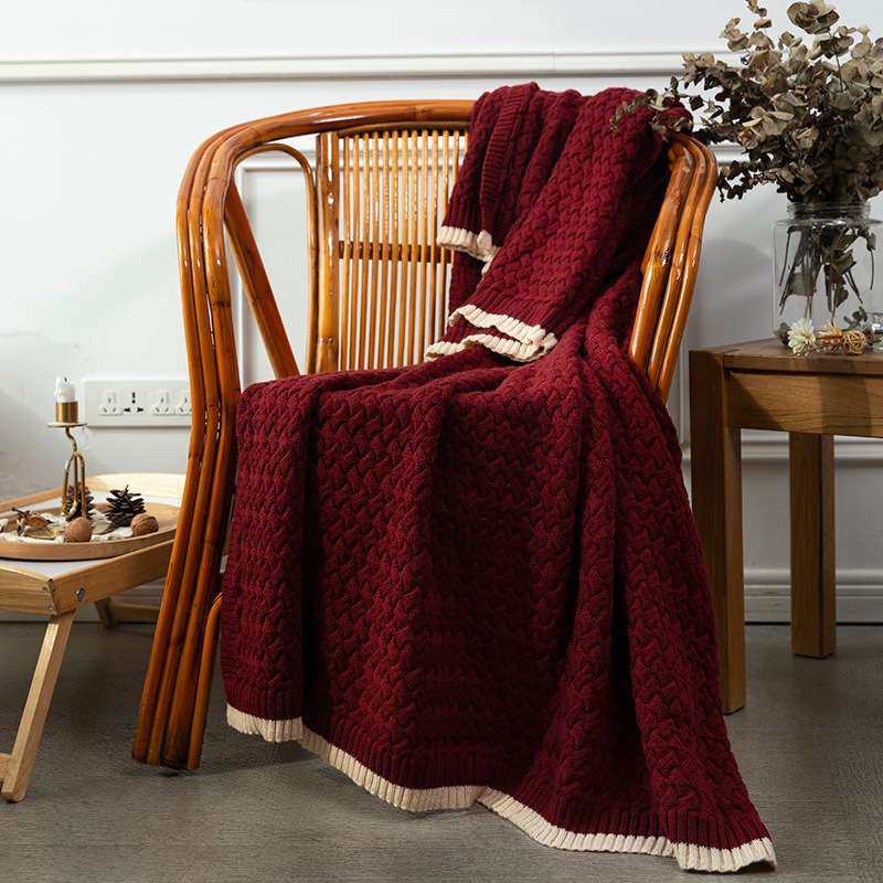 新款家居风针织毯毛毯 简约纯色亲肤舒适盖毯子秋冬 厂家现货供应,电子元器件市场,其它元器件,淘宝优惠券,粉丝福利购,淘宝优惠卷