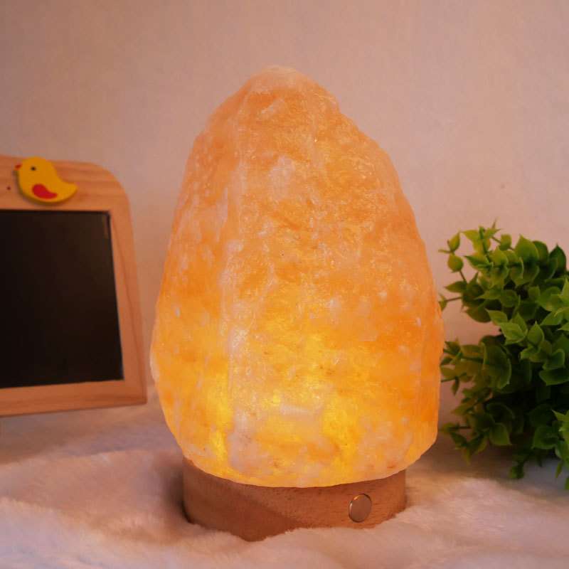喜马拉雅山矿盐灯可充电 触摸开关水晶盐灯Salt Lamp盐灯夜灯台灯