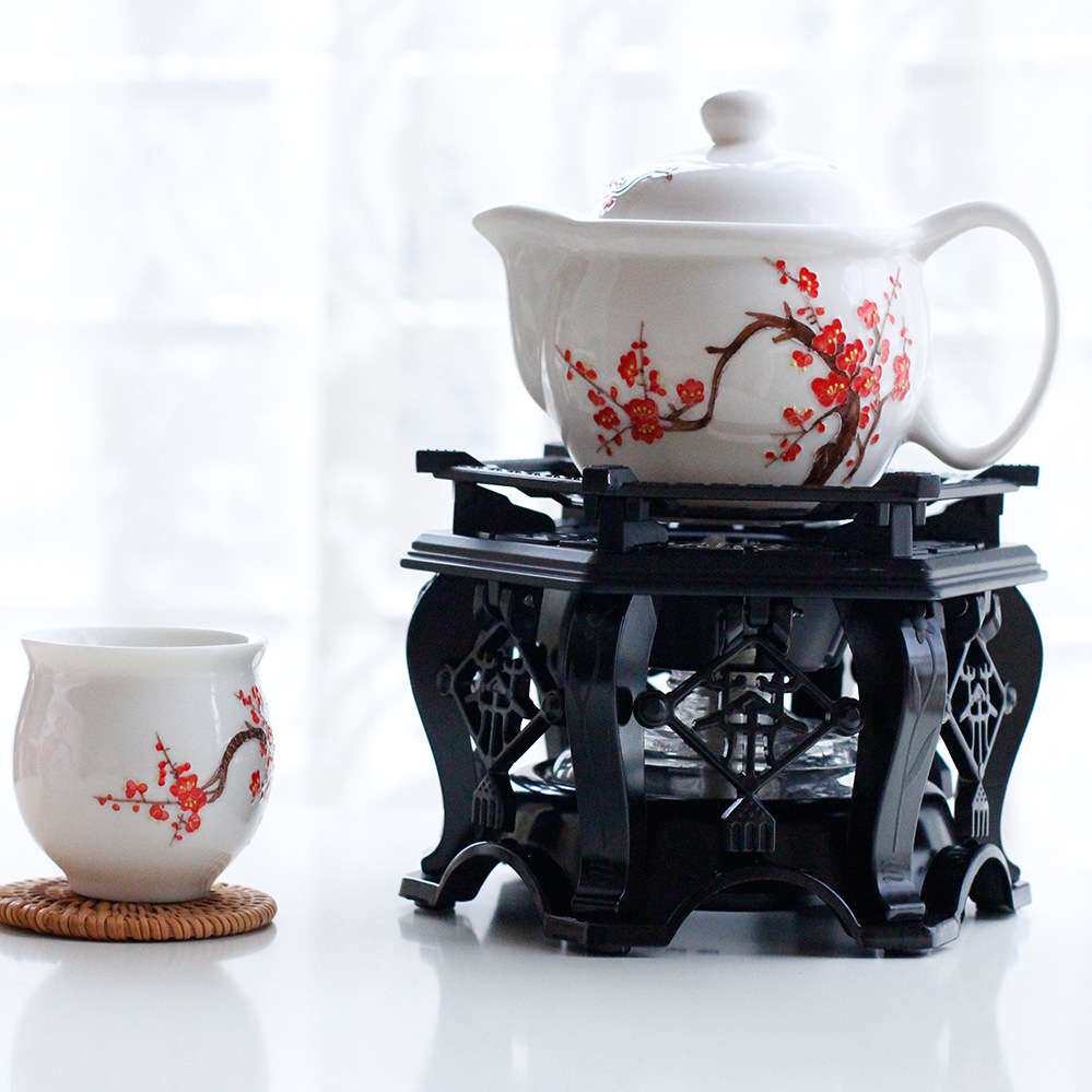 古典茶艺酒精炉酒店早茶煮茶炉家用煮茶器户外烧水泡茶炉便携煮茶