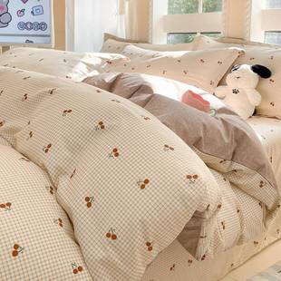 纯棉被套单件1.5米单人被罩全棉2025新款 被单150x200x230婚庆