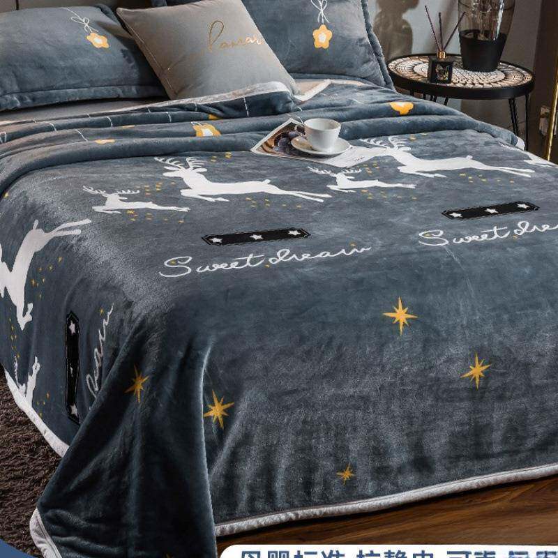 珊瑚绒床单单件加绒加厚双面法兰绒法莱绒冬季绒毯水晶绒毛毯被单