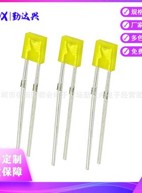 134/1*3*4mmLED直插式方形黄发黄 134方形黄灯高亮指示灯