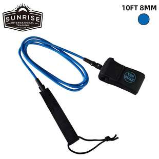 10ft冲浪脚绳冲浪配件8mm户外水上冲浪牵引绳surfboard leash直绳