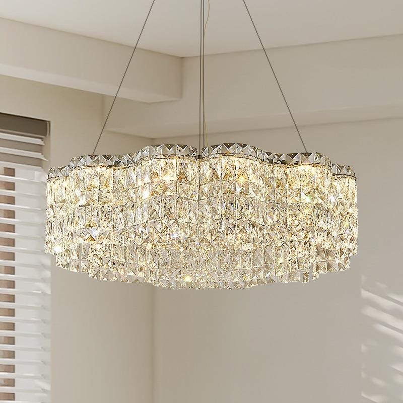 高端水晶灯主卧室全客厅房间灯法式灯轻奢新款2024灯具年光谱大气