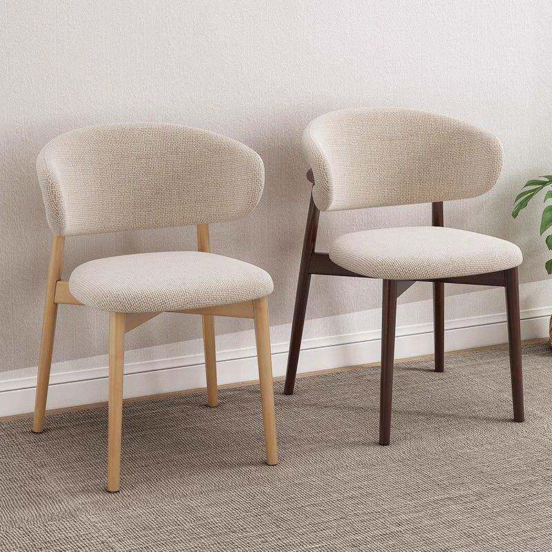 新中式餐桌椅轻奢实木餐椅设计师靠背高档椅子家用餐椅简约椅子