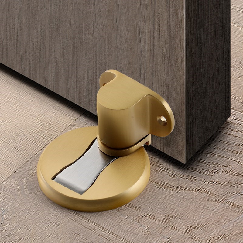 黄铜门吸地吸强磁力u卧室门吸防撞门碰木门门吸