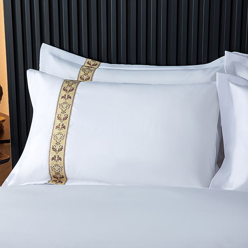 lc五星级加厚纯白色酒店布草床上用E品宾馆四件套民宿三件套被套