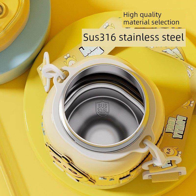 德国鸡蛋男孩派对学校儿童保温杯幼儿园小学生男女专用水杯水壶双