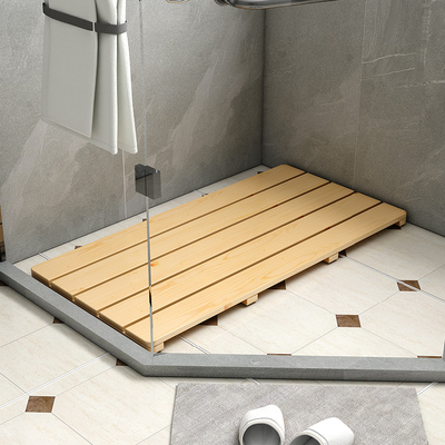 实木脚踏板 浴室地垫防滑板 x卫生间厨房垫脚板阳台增高架户外防