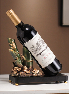 节节高升红c酒架摆件酒柜装饰品轻奢高档高级感客厅家居饰品餐边