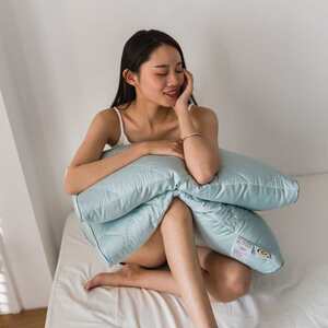 逸寐艾草护理枕 可水洗艾草护理枕头芯 可机洗夏天凉感软枕头 灰