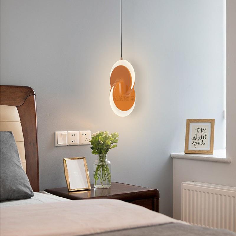 新款网红卧室床头可伸缩小吊灯吧台楼梯餐厅主卧儿童房吊线灯