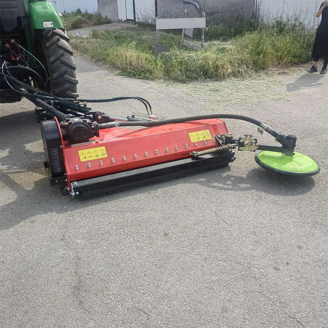 避让式割草机 新款果园割草机 拖拉机后置左右移动苗圃避障打草机