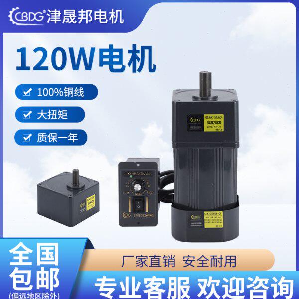 津晟邦电机 120W减速调速电机烤全羊烤羊腿专用电机