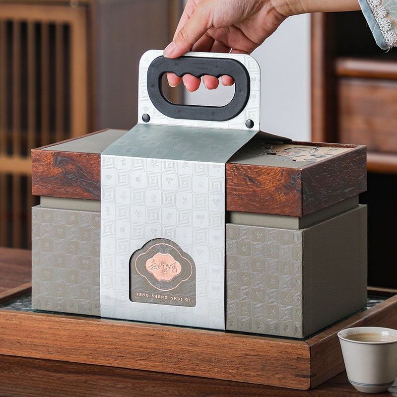 散茶福鼎白茶包装盒白牡丹老白茶D红茶普洱半斤茶叶礼盒装空盒