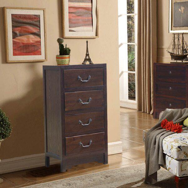 中式卧室实木斗柜收纳柜现代简约装饰柜开放式地中海置物架橱柜