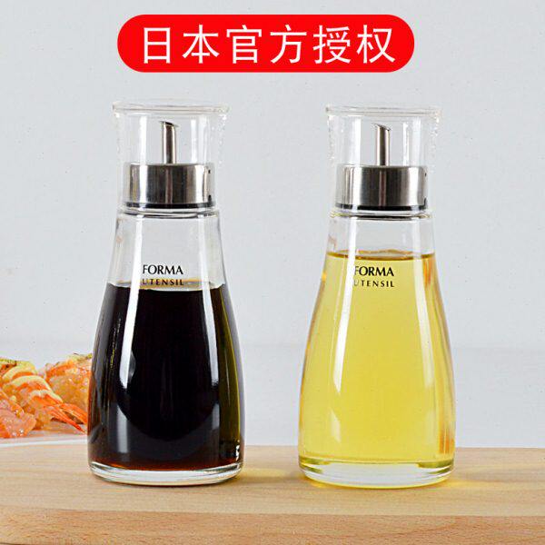 ASVEL玻璃油醋瓶油壶防漏酱油瓶醋瓶调味瓶 日式带盖厨房用品