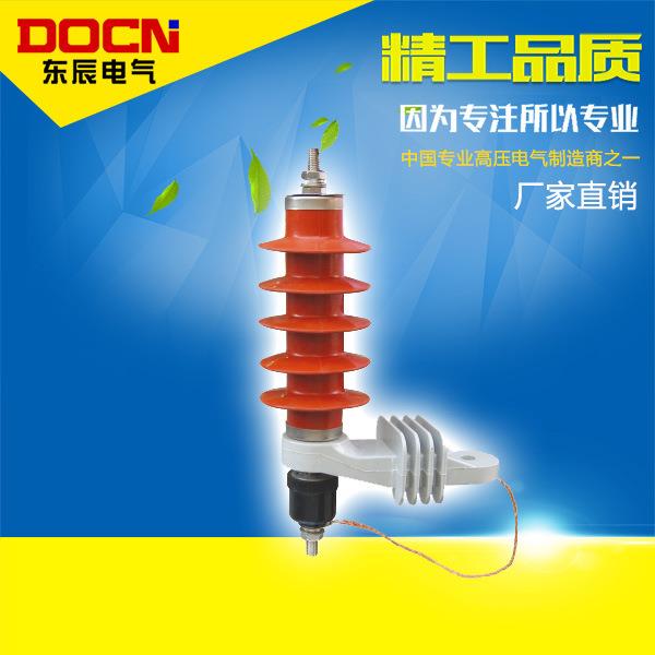 HY5WS-17/50L高压氧化锌避雷器防雷器10KV配电型安装板防爆脱离器