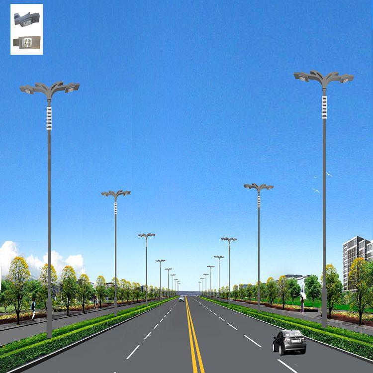 厂家工程太阳能灯市政市电路灯杆4-12米路灯杆LED高杆灯杆