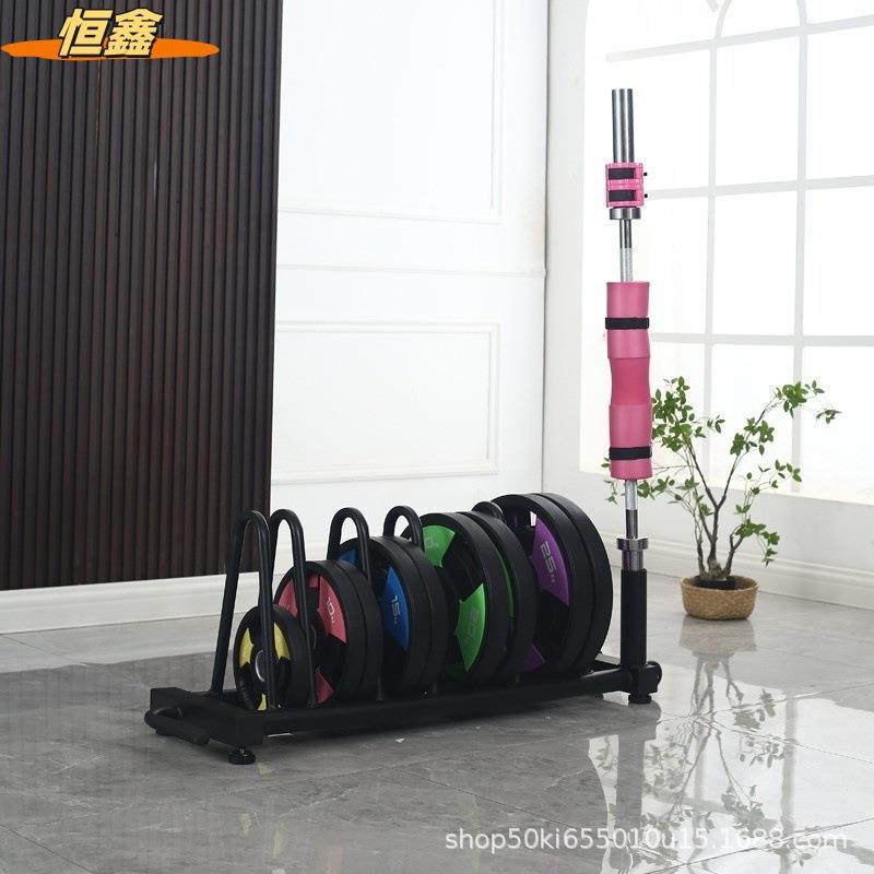 杠铃片架家用奥杆杠铃片收纳架存储架私教商用哑铃片拖车移动收纳