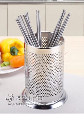 筷子笼不锈钢家用筷子筒商用餐具收纳盒刀叉架沥水不锈钢汤勺架