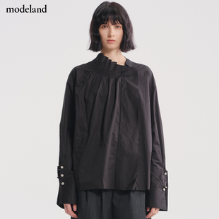 FLAT不规则毛领领口衬衫 MONO 小心机modeland买手店 设计师款