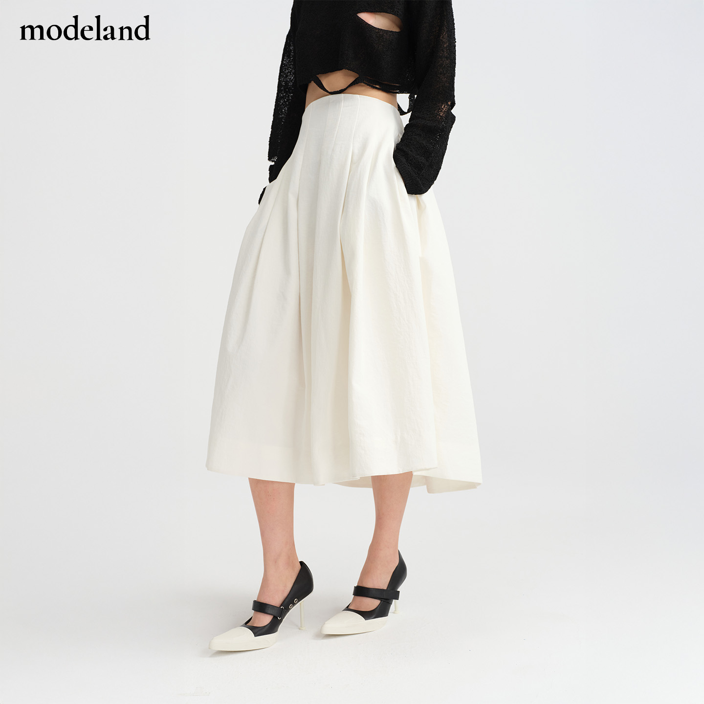【设计师款】OWN THE TEMPO休闲高腰百搭简约半裙modeland买手店