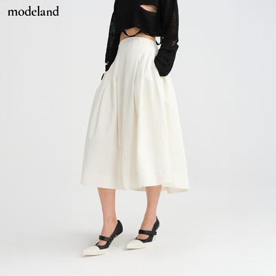 【设计师款】OWN THE TEMPO休闲高腰百搭简约半裙modeland买手店