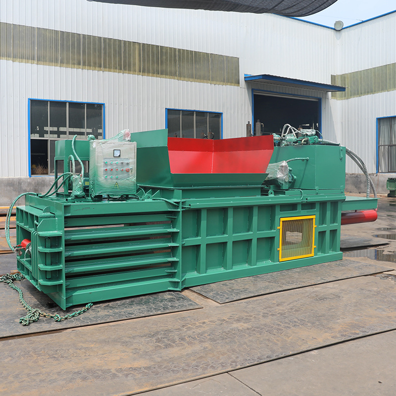 卧式塑料瓶打包机废纸打包机自动液压打包机易拉罐饮料瓶打包机