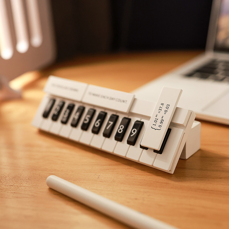 钢琴键临时停车号码牌挪车电话牌二维码夜光创R意摆件车内女士高