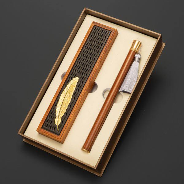 红木刺猬紫檀实木质线香炉礼盒套组卧香盒香插沉檀香炉熏香薰礼品